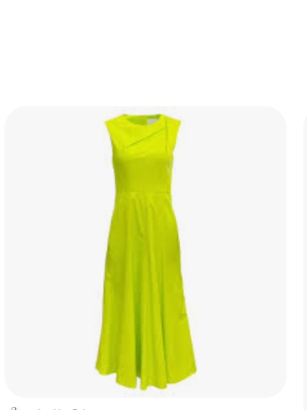 Roland Mouret  Crew Neck Long Dress Midi Apple Green Medium fits small